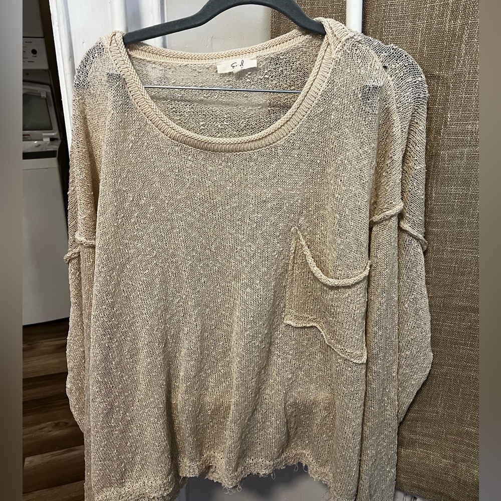NWT Easel Sheer Sweater